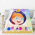 A For Adley Blanket Throw Bedding Room Decor Flannel Blankets For Bed