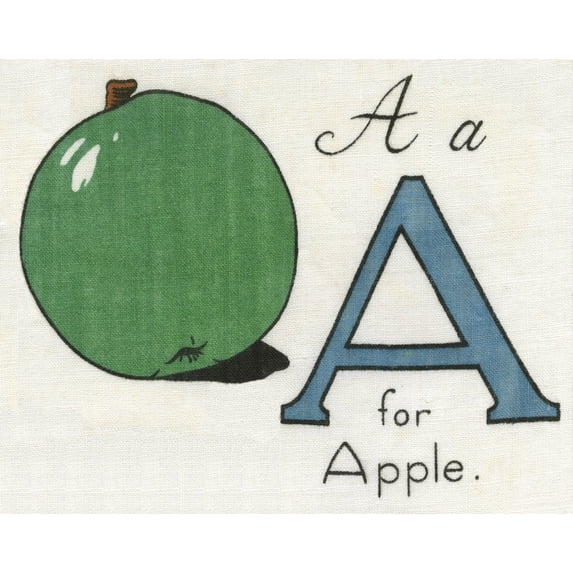 A For Apple Poster Print By Mary Evans Peter And Dawn Cope Collection (24 X 18)