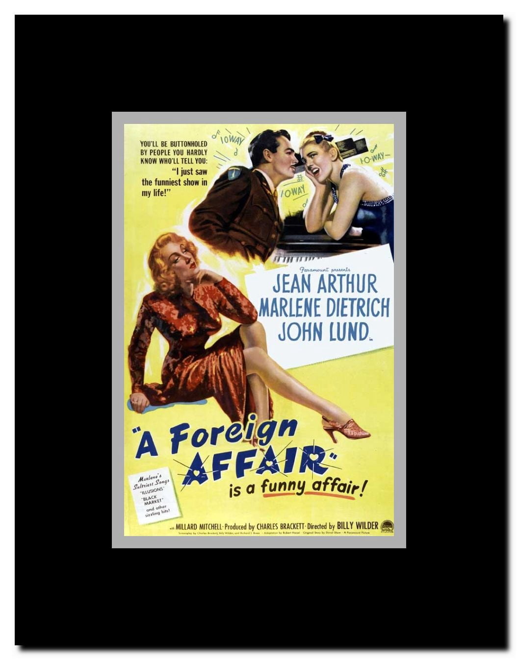 A Foreign Affair Framed Movie Poster