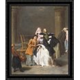 thumbnail image 1 of A Fortune Teller at Venice 28x34 Large Black Ornate Wood Framed Canvas Art by Pietro Longhi, 1 of 2