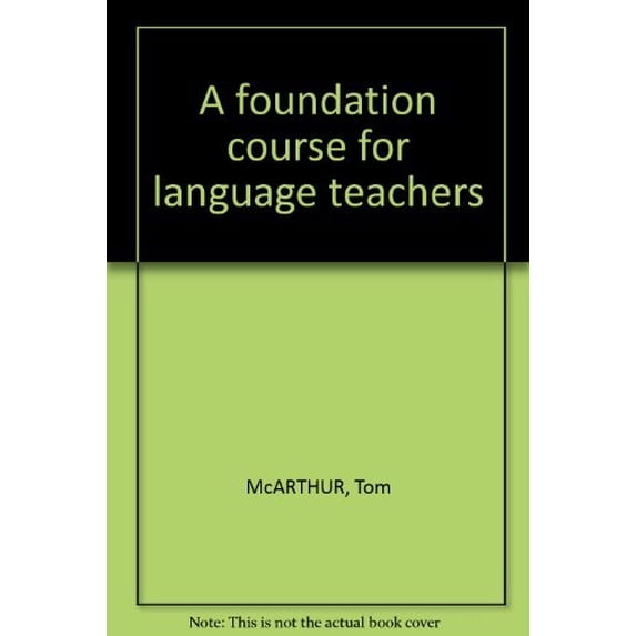 Pre-Owned A Foundation Course for Language Teachers 9780521272711 Used