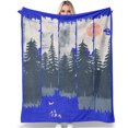 A Fox in the Wild Throw Blanket Flannel Fleece Fuzzy Picnic Throw