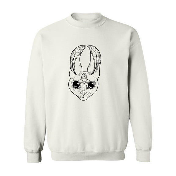 A Fractal Hare Sweatshirt Men -Image by Shutterstock, Male x-Large