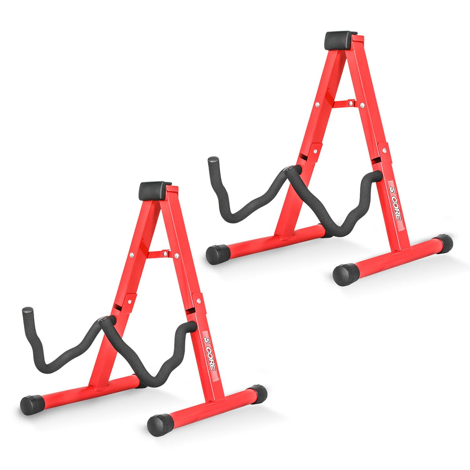 A-Frame Guitar Stand w/ Foam Arms, 12" Width, Foldable Design, Non-Slip Base