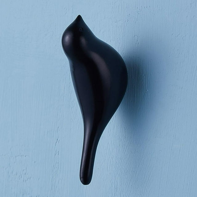 A Frame Ladder Hanger Bird Wall Hook Home Decoration Resin Wood Grain