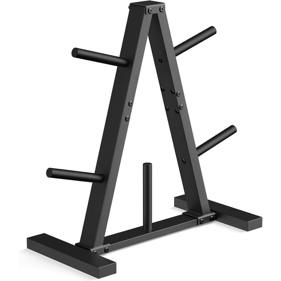 A-Frame Weight Plate Tree,Holds 300 lbs, Dumbbell Rack and Home Gym Storage Stand