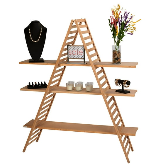A-Frame Wood Display Unit