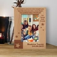 thumbnail image 1 of A Friend Is Someone Who Accepts You Just The Way You Are - Even If You Are Getting Older Personalized Wooden Frame 4" x 6" Brown (Vertical), 1 of 1