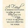 thumbnail image 1 of A Friend Is Someone Who Knows The– Living Room– Home Decor Sticker Vinyl Wall Decal, 1 of 2