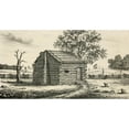 thumbnail image 1 of A Frontier Presbyterian Church. The Log Cabin Church Was Built In Western Pennsylvania. Ca. 1800. History, 1 of 2
