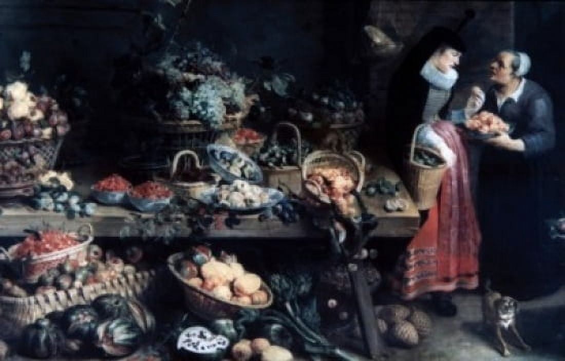 A Fruit Shop by Frans Snyders 1620-1630 1579-1657 Canvas Art - Frans Snyders (24 x 36)