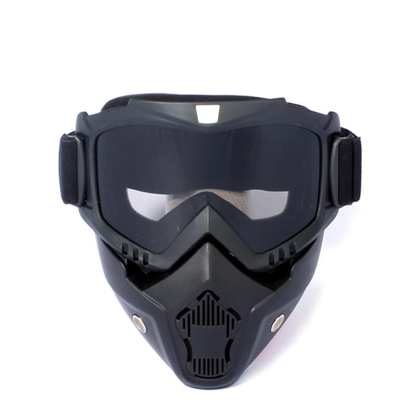 A Full-face Goggle with Anti-fog High-definition Lenses, a Detachable ...