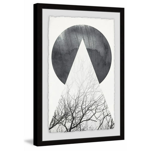 A Full Moon Framed Painting Print