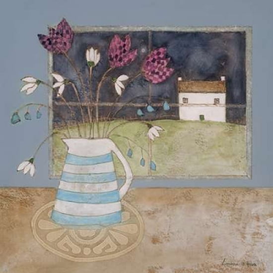 A Full Moon In Spring Canvas Art - Louise OHara (24 x 24)