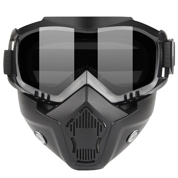A Full-face Goggle, Detachable Anti Fog Protective Mask, Windproof Eye Face Shield, Welding Riding Grass Cutting Outdoor Work Safety Gear
