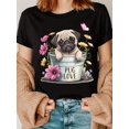 thumbnail image 1 of A Fun Printed T-Shirt Featuring Pugs, Perfect for Pug Enthusiasts, 1 of 8