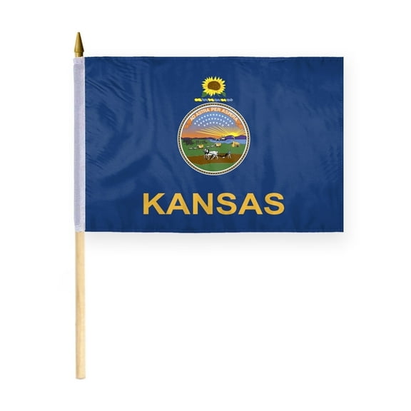 A.G.A.S. Kansas State 12 x 18 Inch Polyester Outdoor Flag