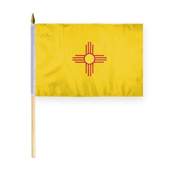 A.G.A.S. New Mexico State 12x18 Inch Polyester Stick Flag