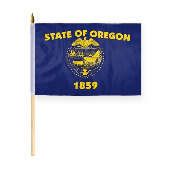 A.G.A.S Oregon State 12x18 Inch Polyester Stick Flag