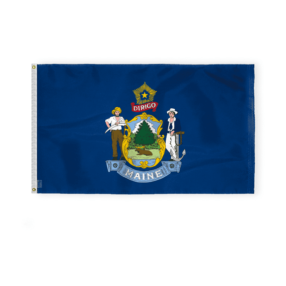 A.G.A.S Maine State 3 x 5 Ft Polyester Outdoor Flag and Banner