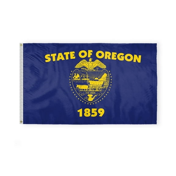 A.G.A.S 3' x 5' Oregon State Flag, 200D Nylon Outdoor Flag, Double Sided Print, Brass Grommets