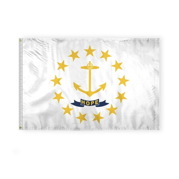 A.G.A.S Rhode Island 4' x 6' 200 Denier Nylon Outdoor Flag and Banner