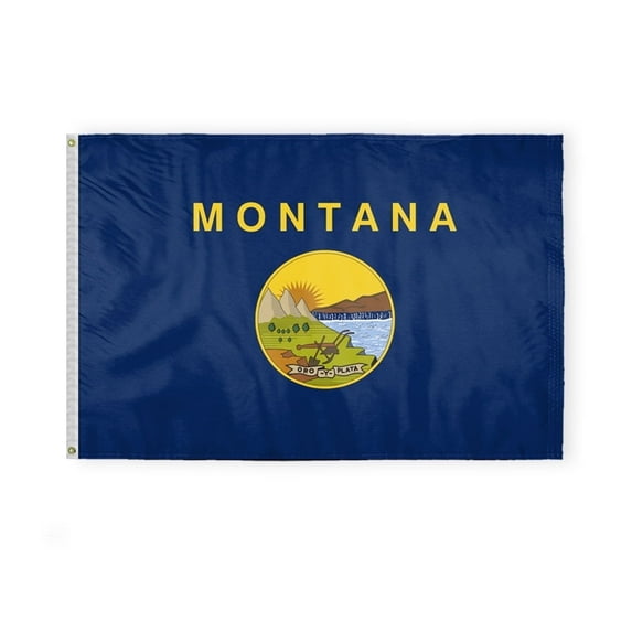 A.G.A.S 4 x 6 Ft 200 Denier Nylon Montana State Outdoor Flag and Banner