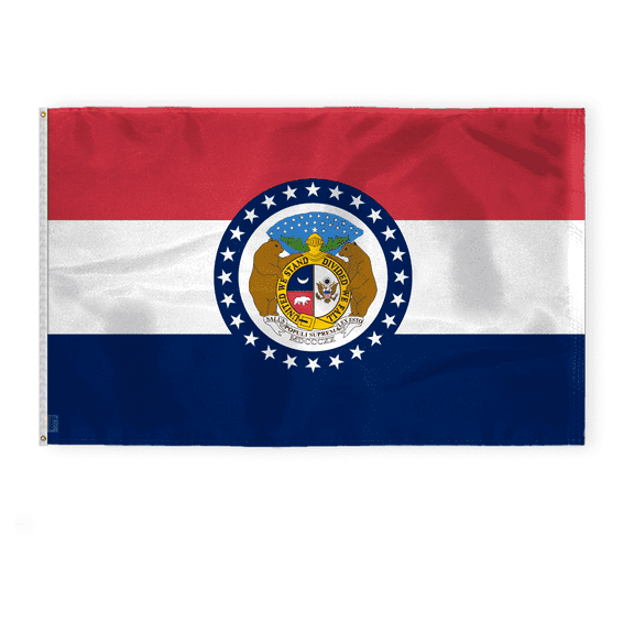 A.G.A.S 5 x 8 Ft Missouri State Outdoor Flag, 200D Nylon