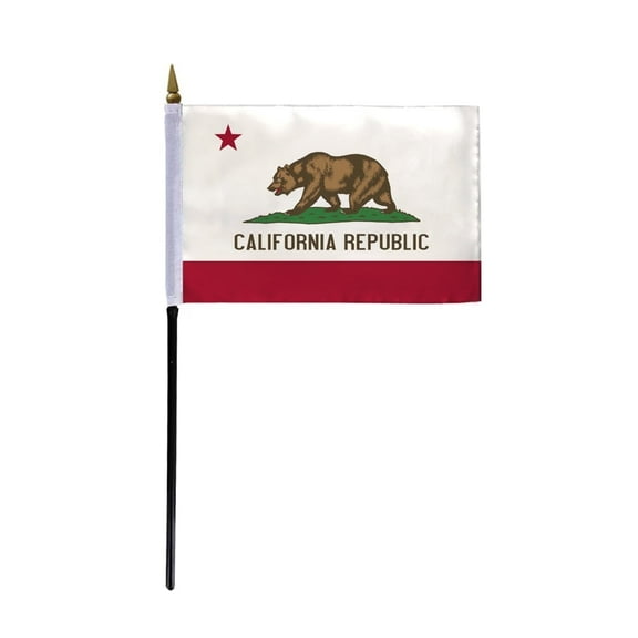 A.G.A.S California 4x6 Inch Outdoor Flag, Printed Polyester