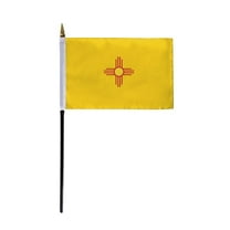 A.G.A.S Manufacturing Group New Mexico State 4x6 Inch Polyester Stick Flag