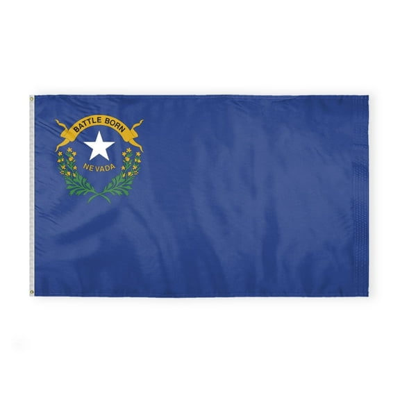 A.G.A.S Nevada State 6' x 10' 200D Nylon Outdoor Flag and Banner