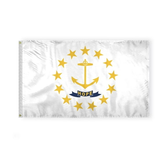 A.G.A.S Rhode Island State Flag 3x5 Ft Polyester Outdoor Flag