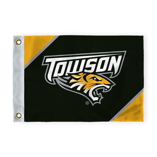 A.G.A.S Towson University Golf Flag 6 x 8 inch NCAA TU Tigers Nylon Flag W Grommets