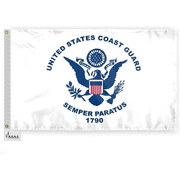 A.G.A.S United States Coast Guard 2 x 3 in Polyester Durable Printed Garden Flag