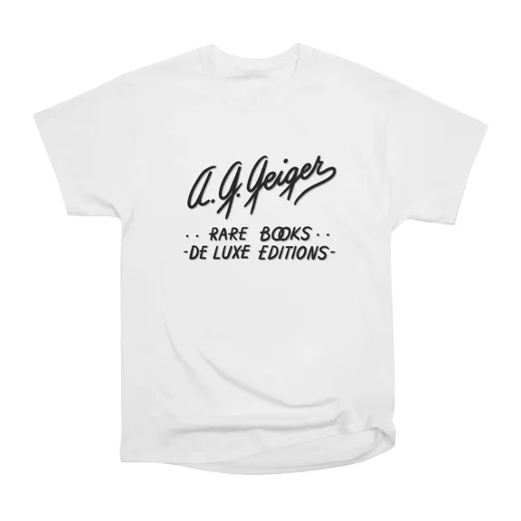 A G Geiger Rare Books T-Shirt Tee Gift For Him Merch For Her Apparel For Friend