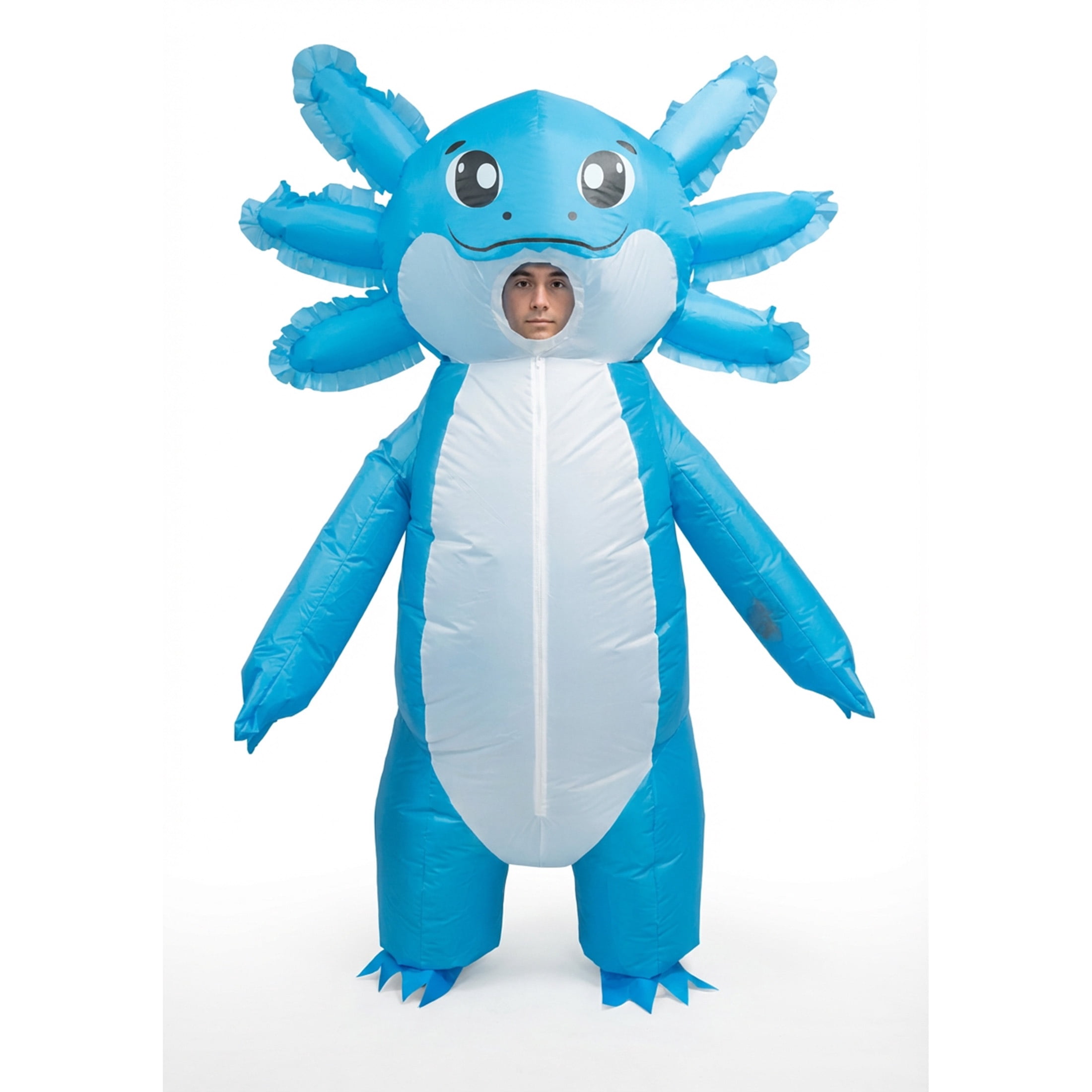 Giant Axolotl Inflatable Halloween Costume for Adults, Adult Size S-XL (28-42), by Morph Costumes