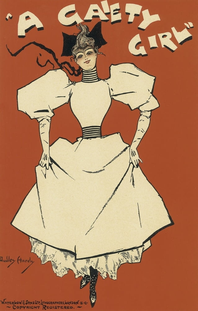 A Gaiety Girl 1894 Canvas Art - Dudley Hardy (24 x 36)