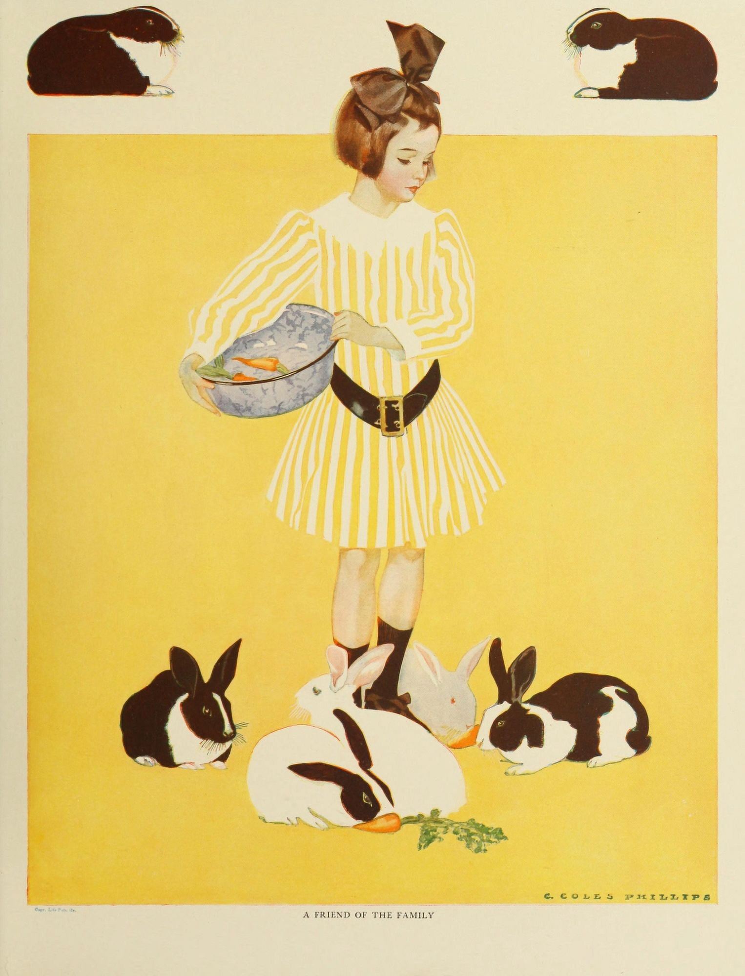 A Gallery of Girls 1911 A friend of the family Canvas Art - Clarence Coles Phillips (18 x 24)