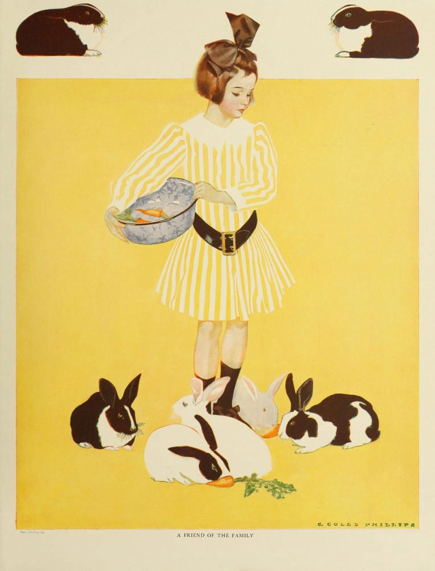 A Gallery of Girls 1911 A friend of the family Canvas Art - Clarence Coles Phillips (24 x 36)