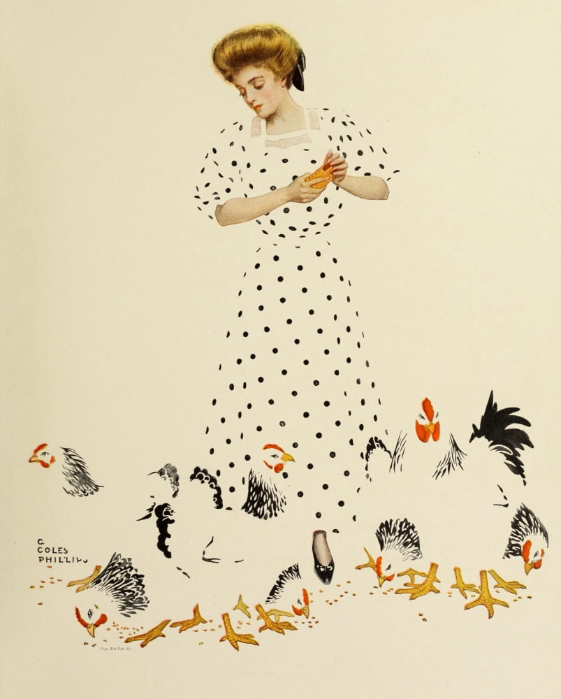 A Gallery of Girls 1911 Corn Exchange Canvas Art - Clarence Coles Phillips (24 x 36)