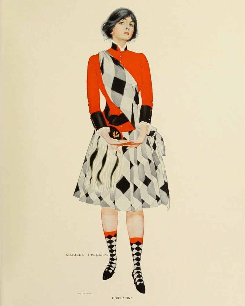 A Gallery of Girls 1911 Hoot mon Canvas Art - Clarence Coles Phillips (18 x 24)