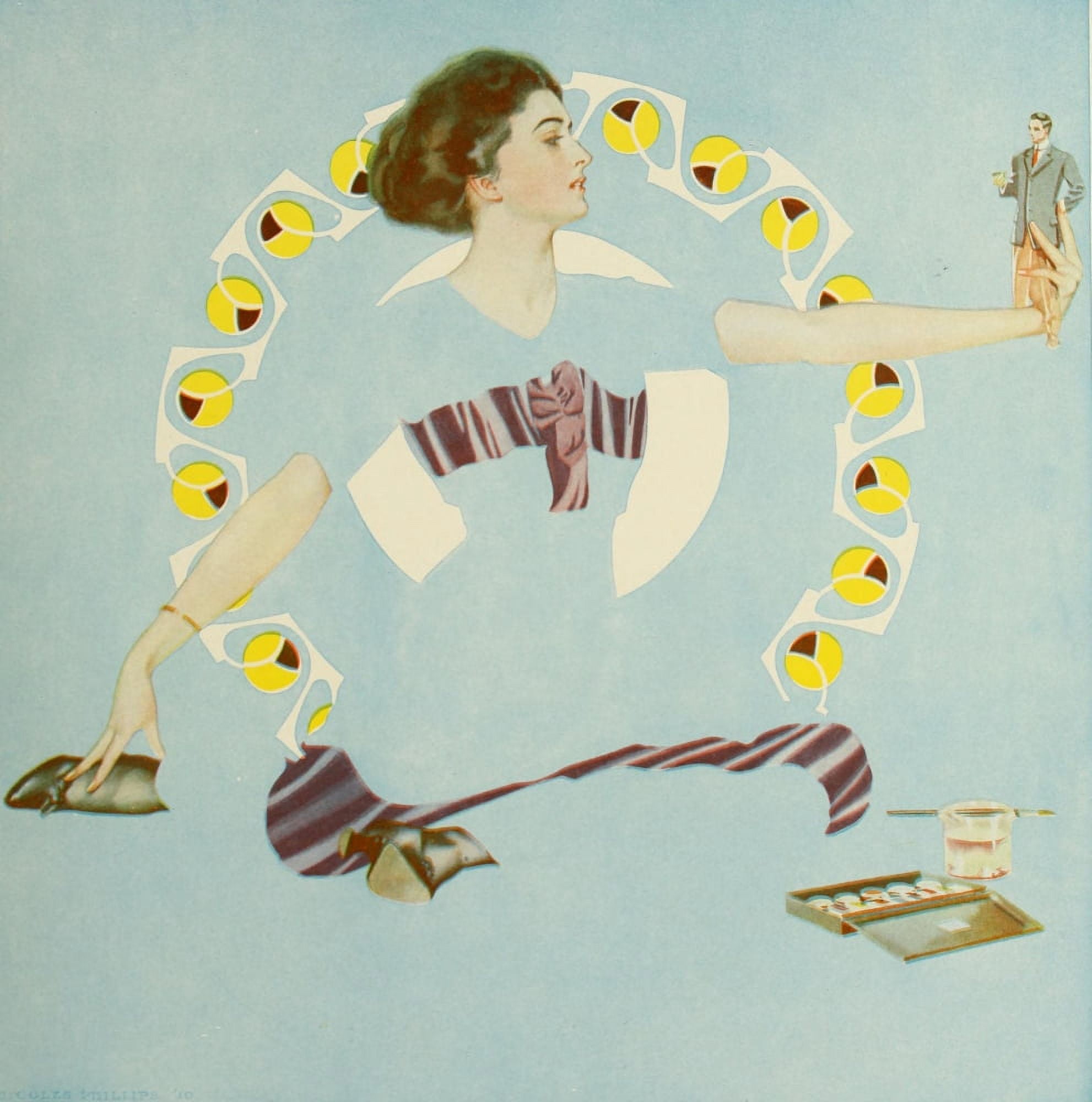 A Gallery of Girls 1911 Idol industry Canvas Art - Clarence Coles Phillips (18 x 24)