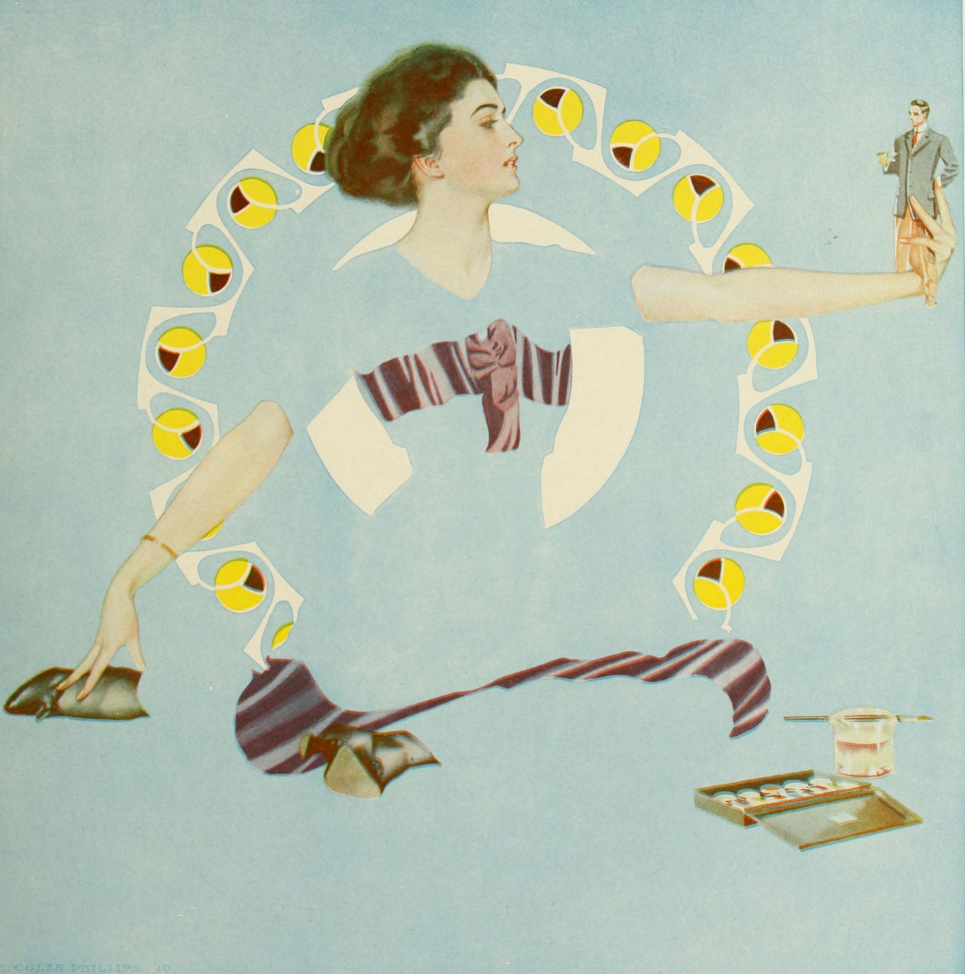 A Gallery of Girls 1911 Idol industry Canvas Art - Clarence Coles Phillips (24 x 36)