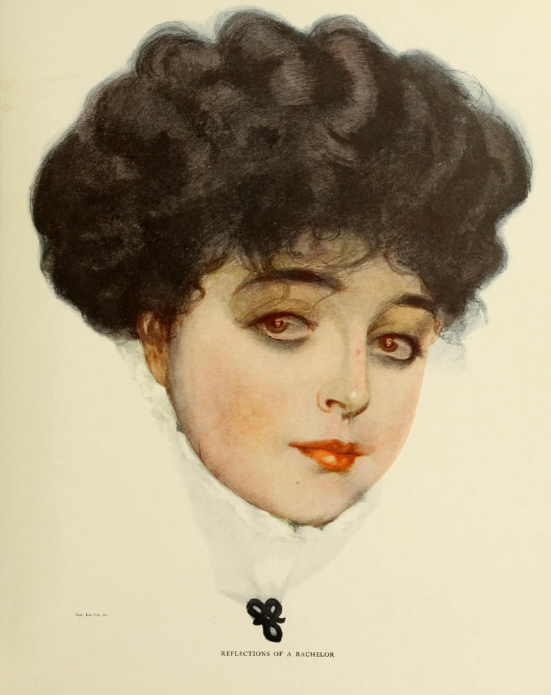 A Gallery of Girls 1911 Reflections of a bachelor Canvas Art - Clarence Coles Phillips (24 x 36)