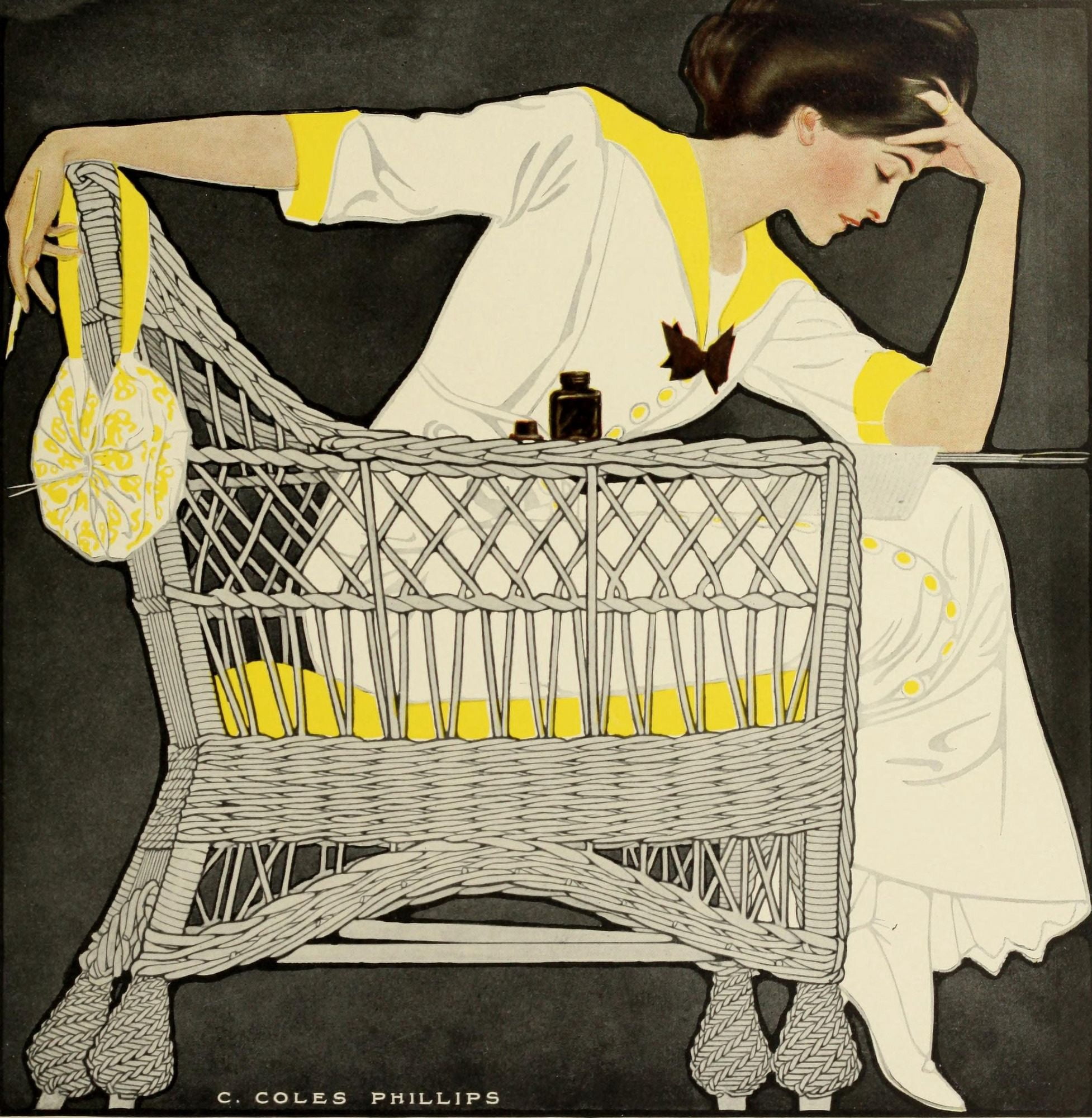A Gallery of Girls 1911 Summer fiction Canvas Art - Clarence Coles Phillips (24 x 36)