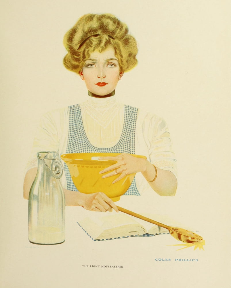 A Gallery of Girls 1911 The light housekeeper Canvas Art - Clarence Coles Phillips (18 x 24)