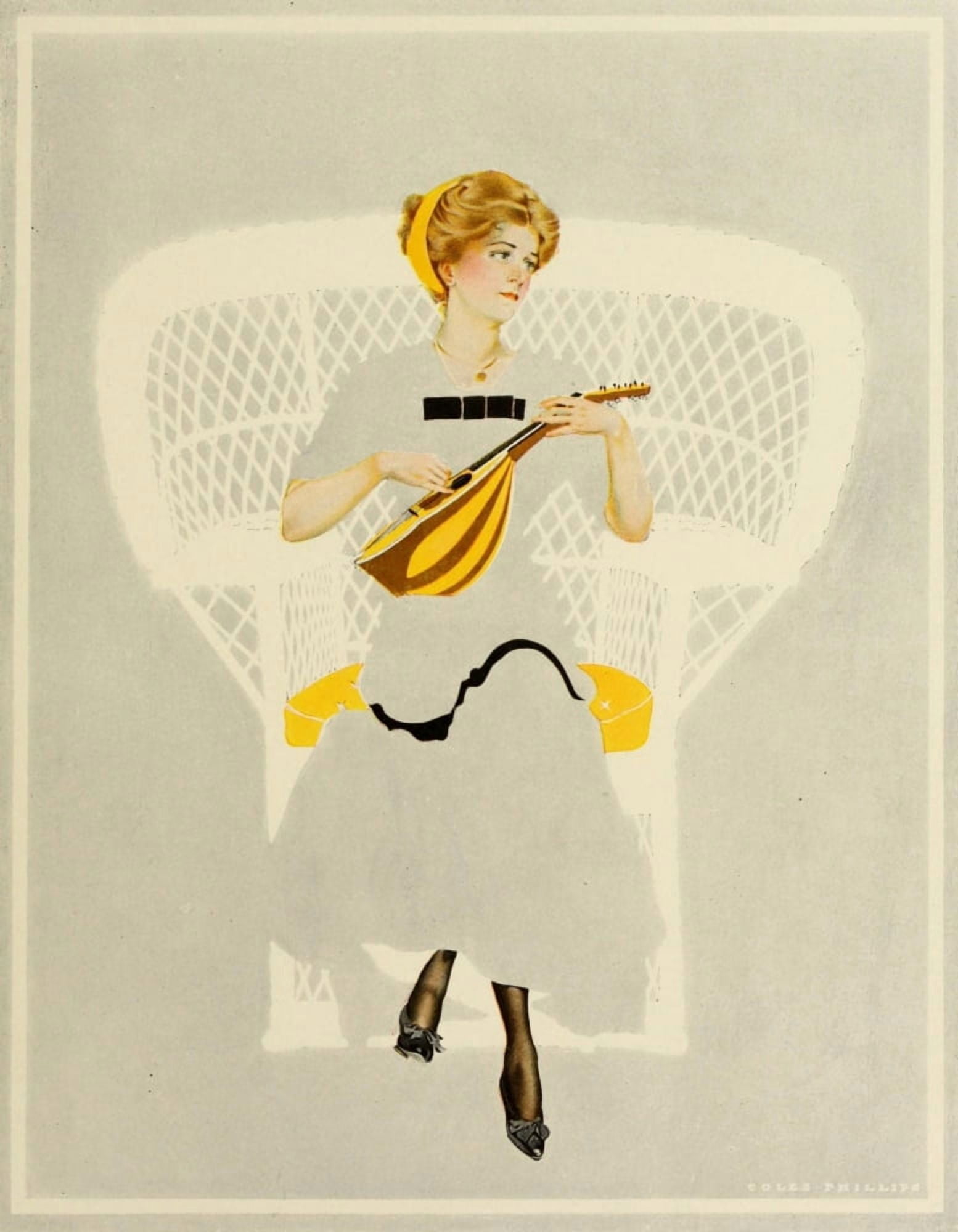 A Gallery of Girls 1911 Without accompaniment Canvas Art - Clarence Coles Phillips (18 x 24)