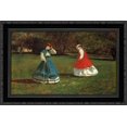 thumbnail image 1 of A Game of Croquet 24x18 Black Ornate Wood Framed Canvas Art by Homer, Winslow, 1 of 2