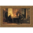 thumbnail image 1 of A Game of Preference 24x16 Gold Ornate Wood Framed Canvas Art by Viktor Vasnetsov, 1 of 2