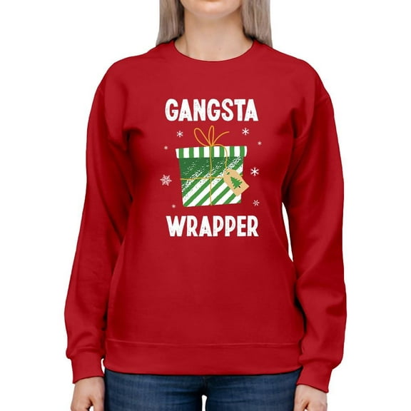 A Gangsta Wrapper Sweatshirt Women -Smartprints Designs, Female x-Large